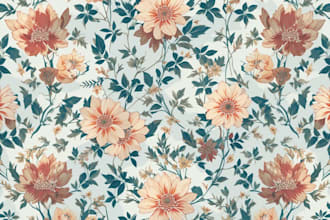design seamless pattern, textile prints, floral patterns