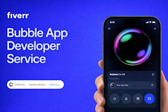 build bubble io web app, bubble mvp bubble saas as bubble io developer