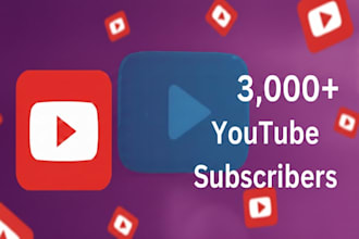 increase your youtube 3000 subscribers by real audience