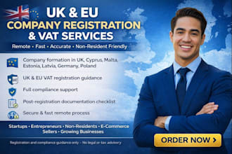 do company registration, UK vat, cyprus, malta, estonia latvia, germany, poland