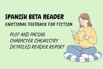 be your spanish beta reader for honest feedback