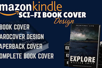design sci fi book cover redesign book cover edit amazon kindle kdp book cover