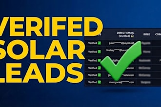do b2b lead generation and market research for solar companies