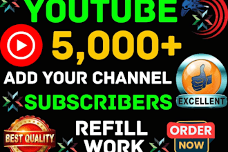 grow up 1000 youtube followers high quality guarantee