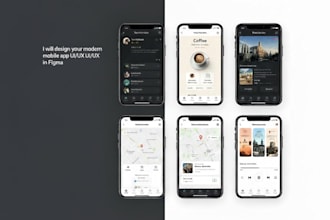 design mobile app design UI UX with figma and do prototype