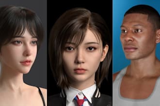 do 3d metahuman character 3d model unreal engine realistic character modeling