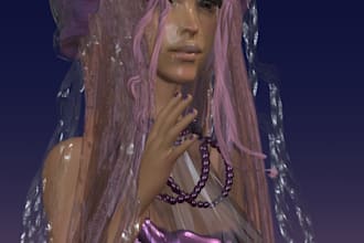 create custom 3d model for your original character