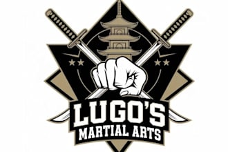 design fighting boxing martial arts team club logo in 1 day