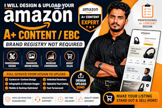 design amazon a plus content ebc and upload it