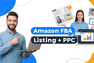 create amazon fba listing, bullets, description n PPC setup