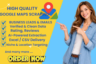 extract email addresses for business do googlemap data scraping for leads