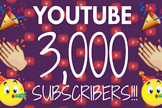 promote youtube channel to gain 3000 organic subscribers