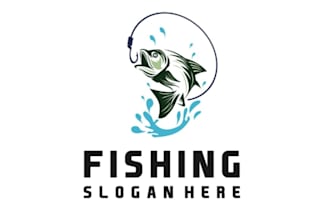 design beautiful fishing logo
