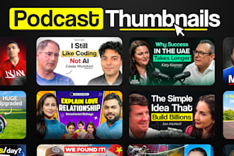 make premium and professional podcast thumbnails
