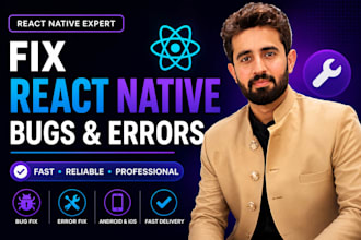 fix react native bugs, errors, crashes and build issues