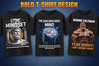 design modern minimal t shirt graphics