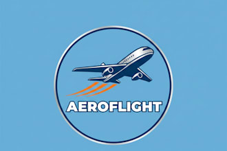 design a modern and professional plane logo for your brand