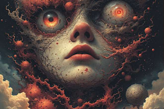 draw dark art illustration