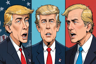 do a political cartoon art