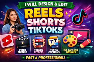graphics designs and edit reels, shorts, and tiktoks
