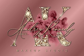 create attractive logo of makeup beauty and eyes lashes