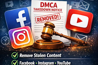 remove stolen or harassing social media post legally