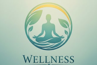 design a calm and professional wellness logo for your brand