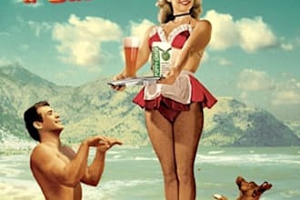 create an illustration of a pin up girl model pinup