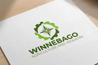 design lawn care landscape agriculture mowing business logo