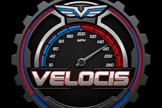 design a dynamic speedometer logo for your brand