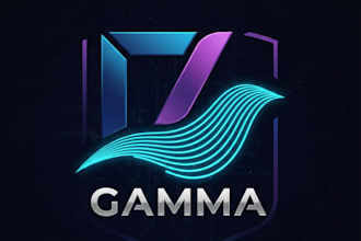 design a sleek and modern gamma logo for your brand