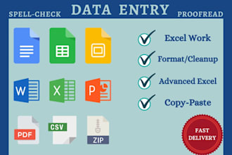 clean, format, merge, split excel data