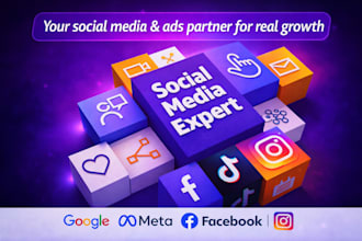 do social media manager, facebook ads, instagram marketing, google SEM, meta ads