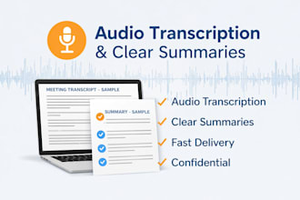 audio transcription and clear summaries using ai