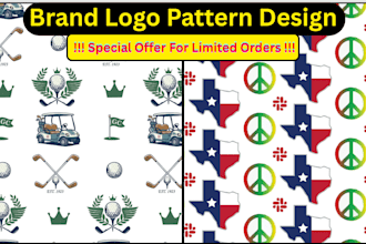 do logo patterns for textiles fabric and wallpaper