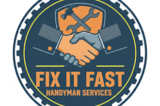 design a strong and professional handyman logo for your business
