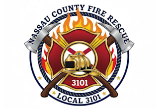 design beautiful fire rescue logo