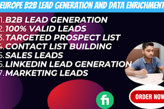 europe b2b lead generation, data enrichment and targeted prospect list