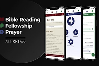 develop bible app, bible reading website, quran app religious app, church app
