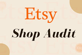 audit and fix your etsy shop with no sales