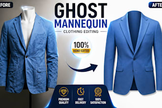 do ghost mannequin effect, neck joint, and symmetry edit