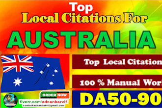 do 300 high quality australia local citations