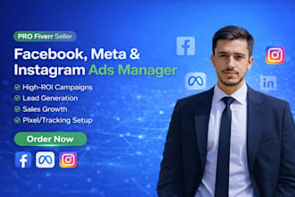 create and manage facebook,instagram ads for sales and leads