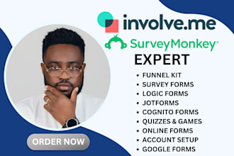 create involve me, jotform or surveymonkey surveys forms and quizzes kahoot