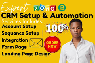 do brevo automation setup, mailchimp sequence zoho landing page web integration