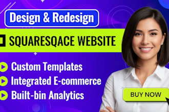 design and redesign squarespace website