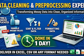 clean, organize, and prepare your messy data