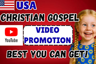 promote youtube gospel music christian video channel in USA