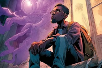 comic book illustration with comic book illustrator