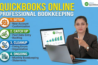 do quickbooks bookkeeping setup, cleanup and catch up